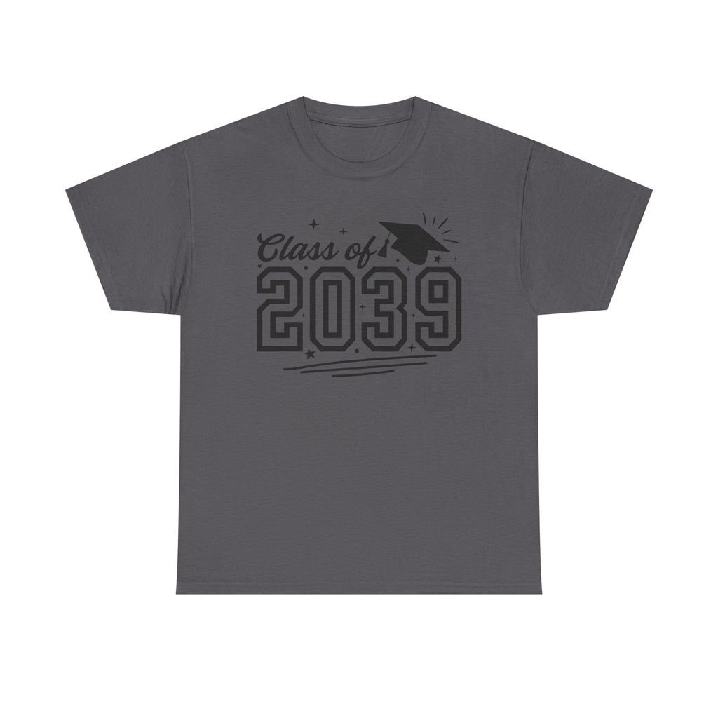 Class of 2039 T-Shirt — Kids Graduation Tee with Cap Graphic