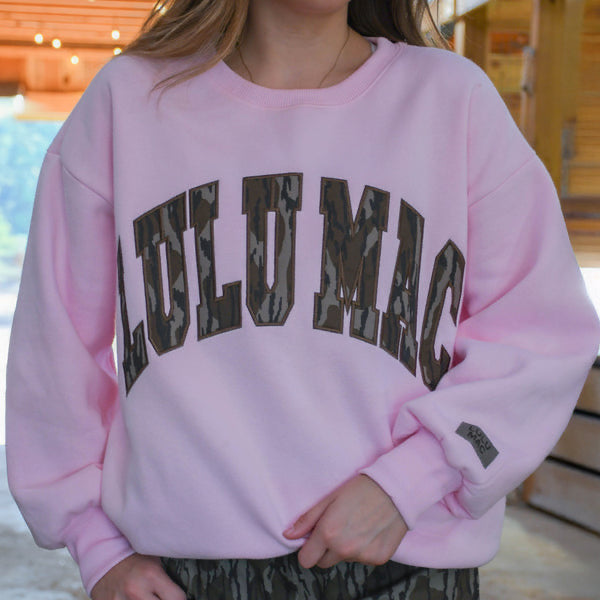 Lulu Mac x Mossy Oak Crewneck