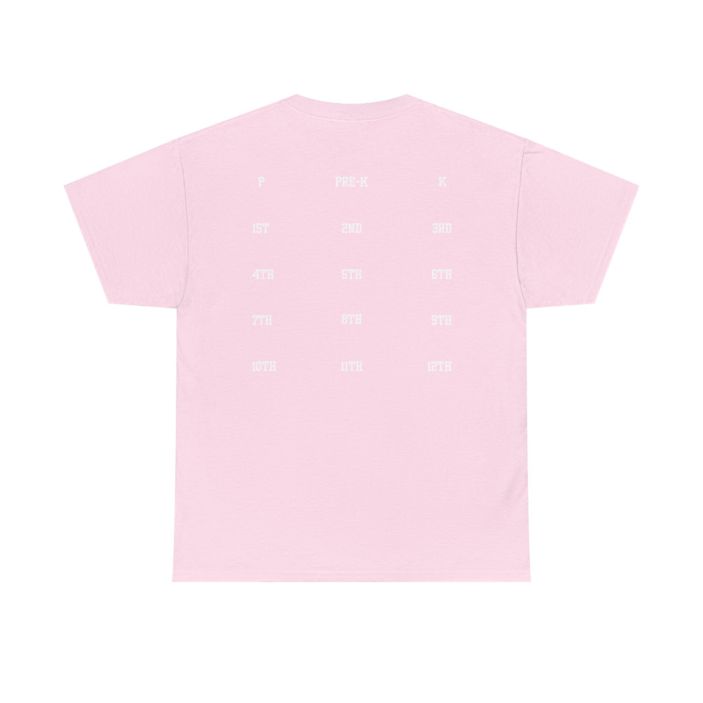 Class of 2039 Tee — Graduation Milestone Shirt (Includes Grade Progression Back)