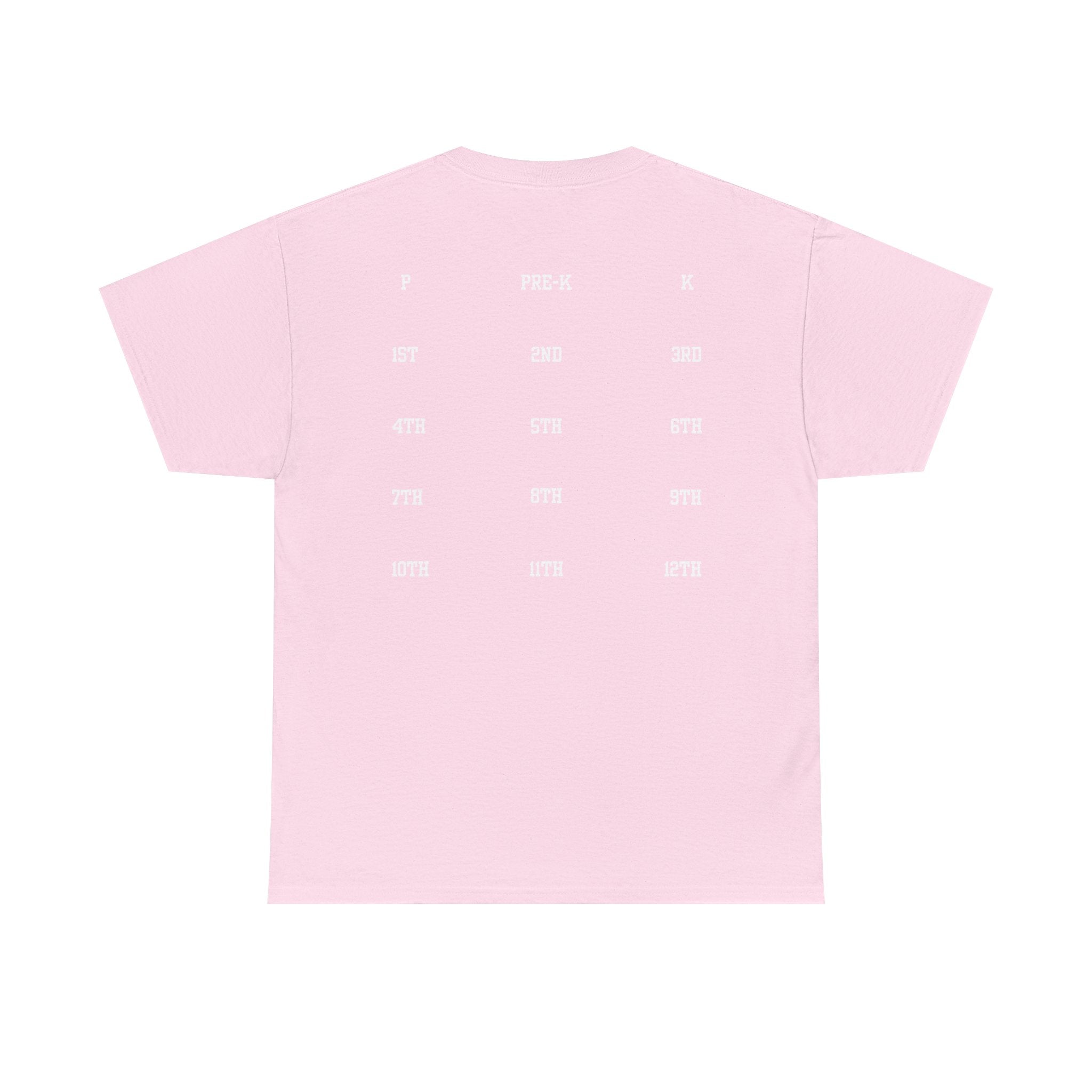 Class of 2039 Tee — Graduation Milestone Shirt (Includes Grade Progression Back)