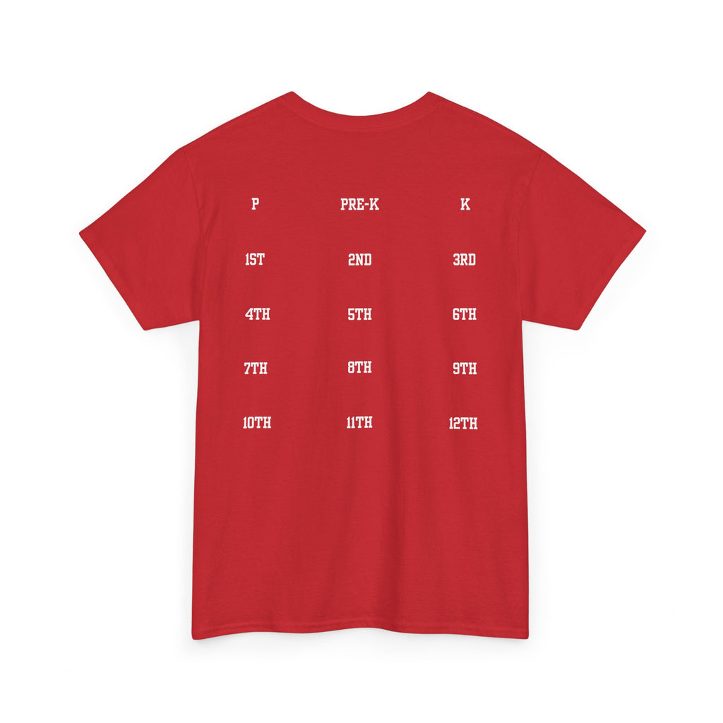 Class of 2039 Tee — Graduation Milestone Shirt (Includes Grade Progression Back)