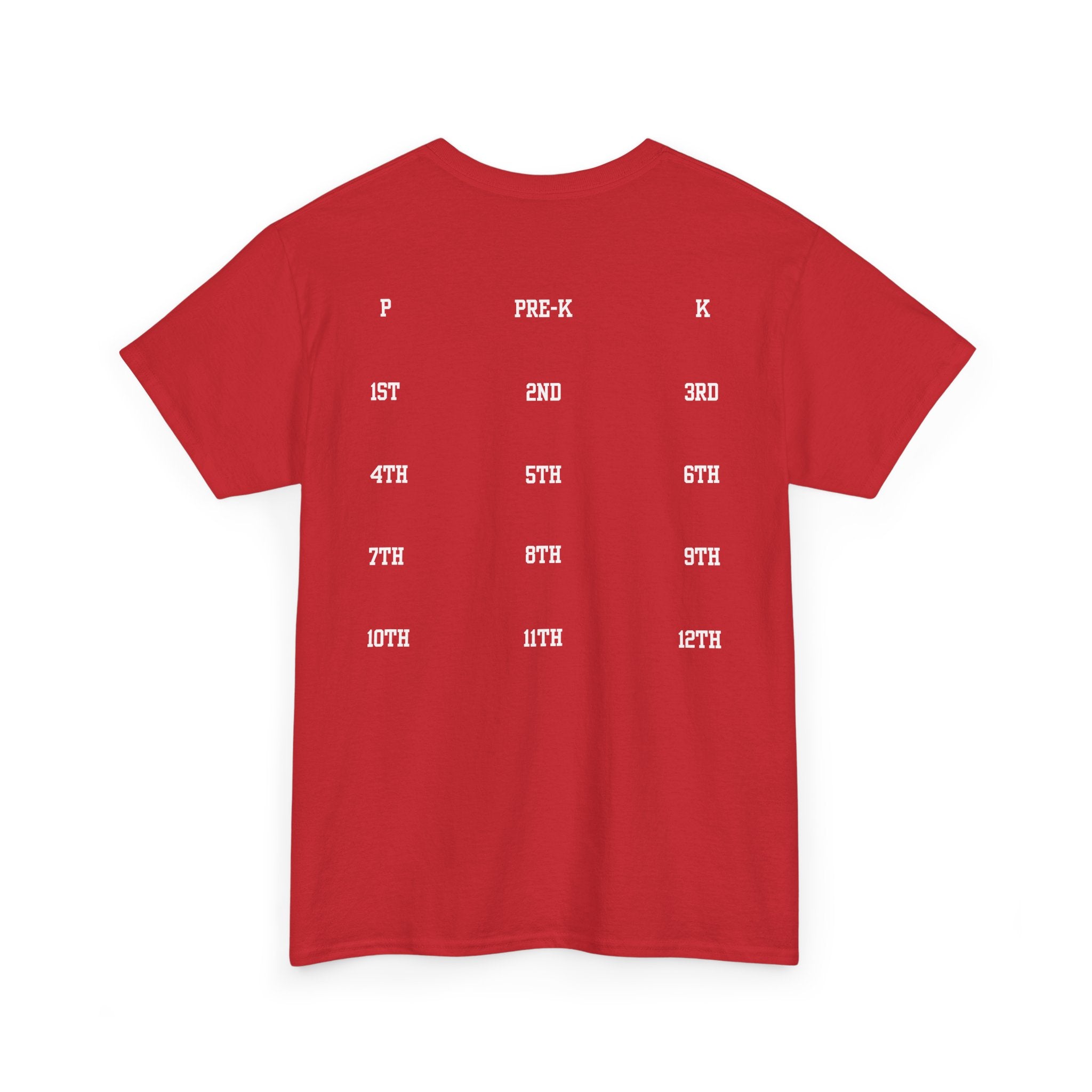 Class of 2039 Tee — Graduation Milestone Shirt (Includes Grade Progression Back)