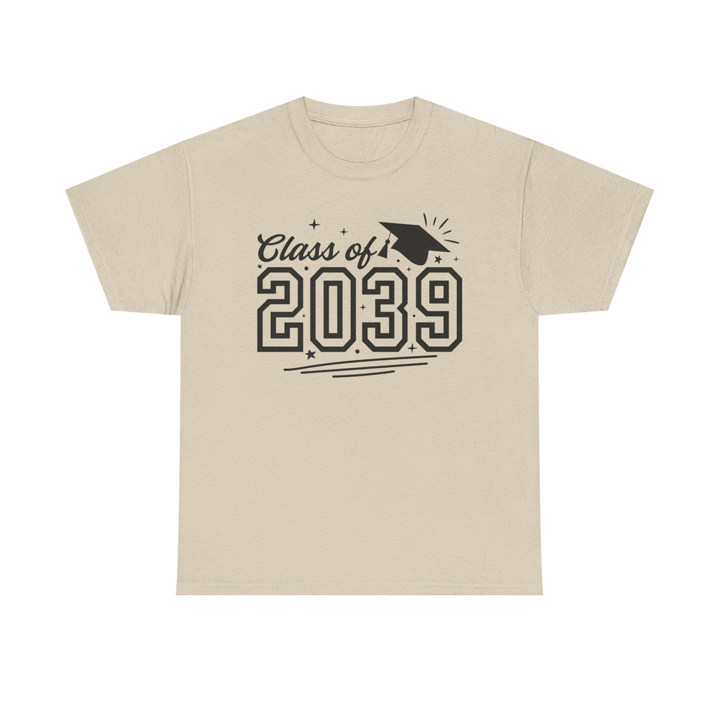 Class of 2039 T-Shirt — Kids Graduation Tee with Cap Graphic