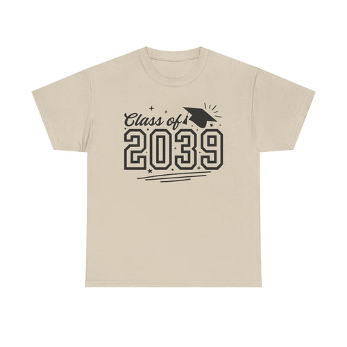 Class of 2039 T-Shirt — Kids Graduation Tee with Cap Graphic