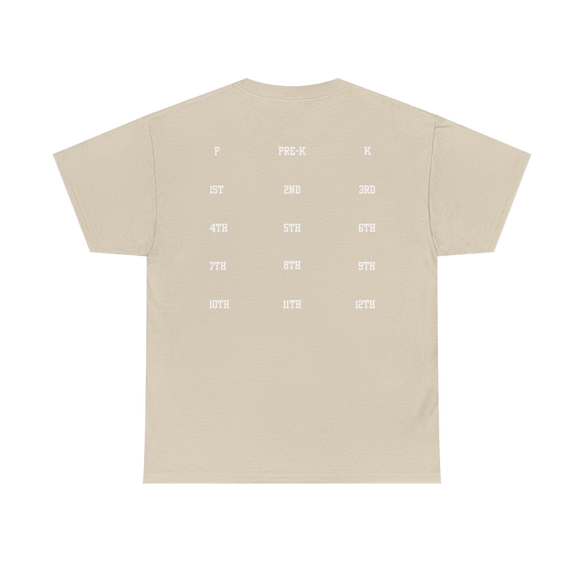 Class of 2039 Tee — Graduation Milestone Shirt (Includes Grade Progression Back)