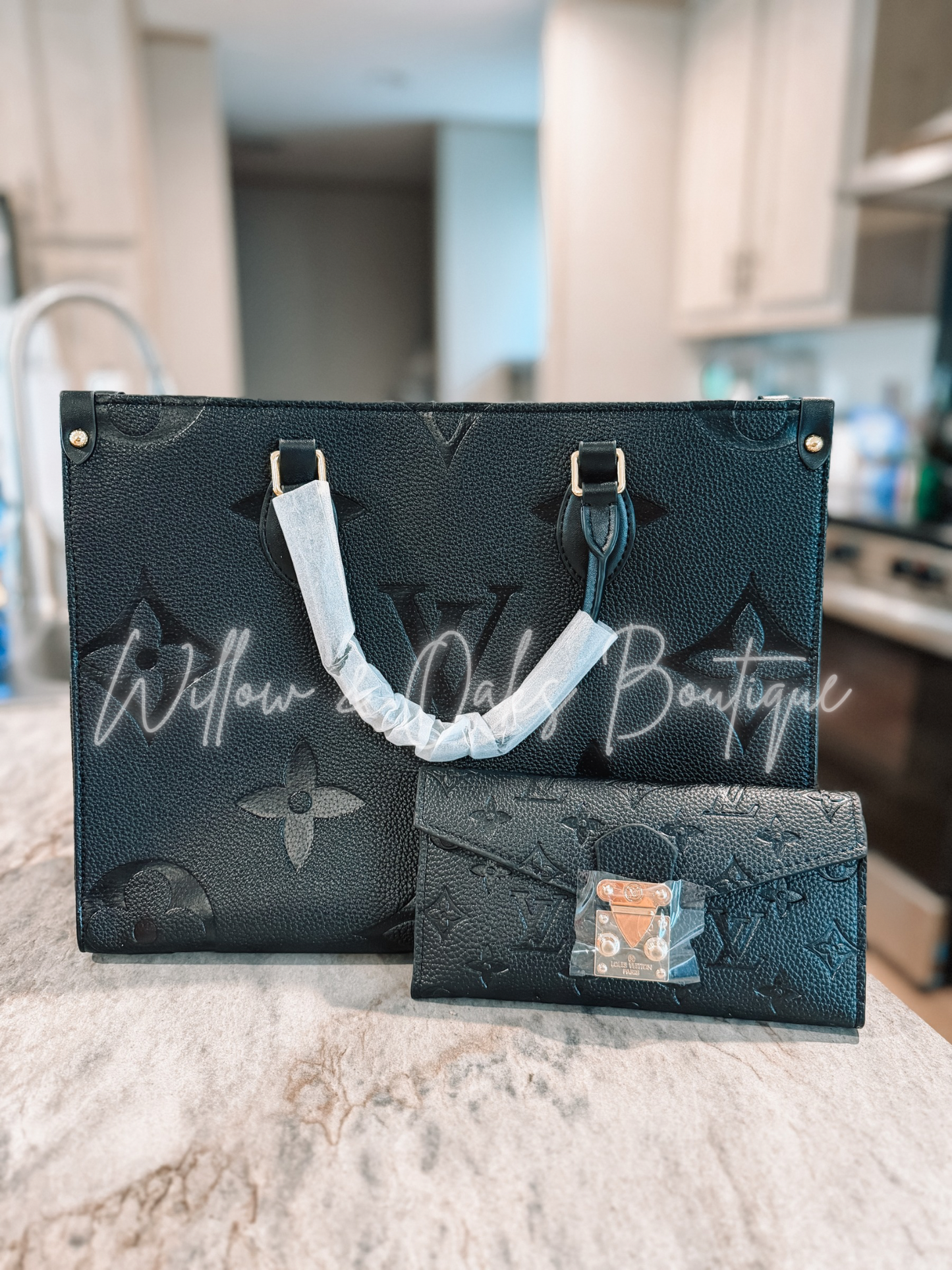 Luxe - Black tote set