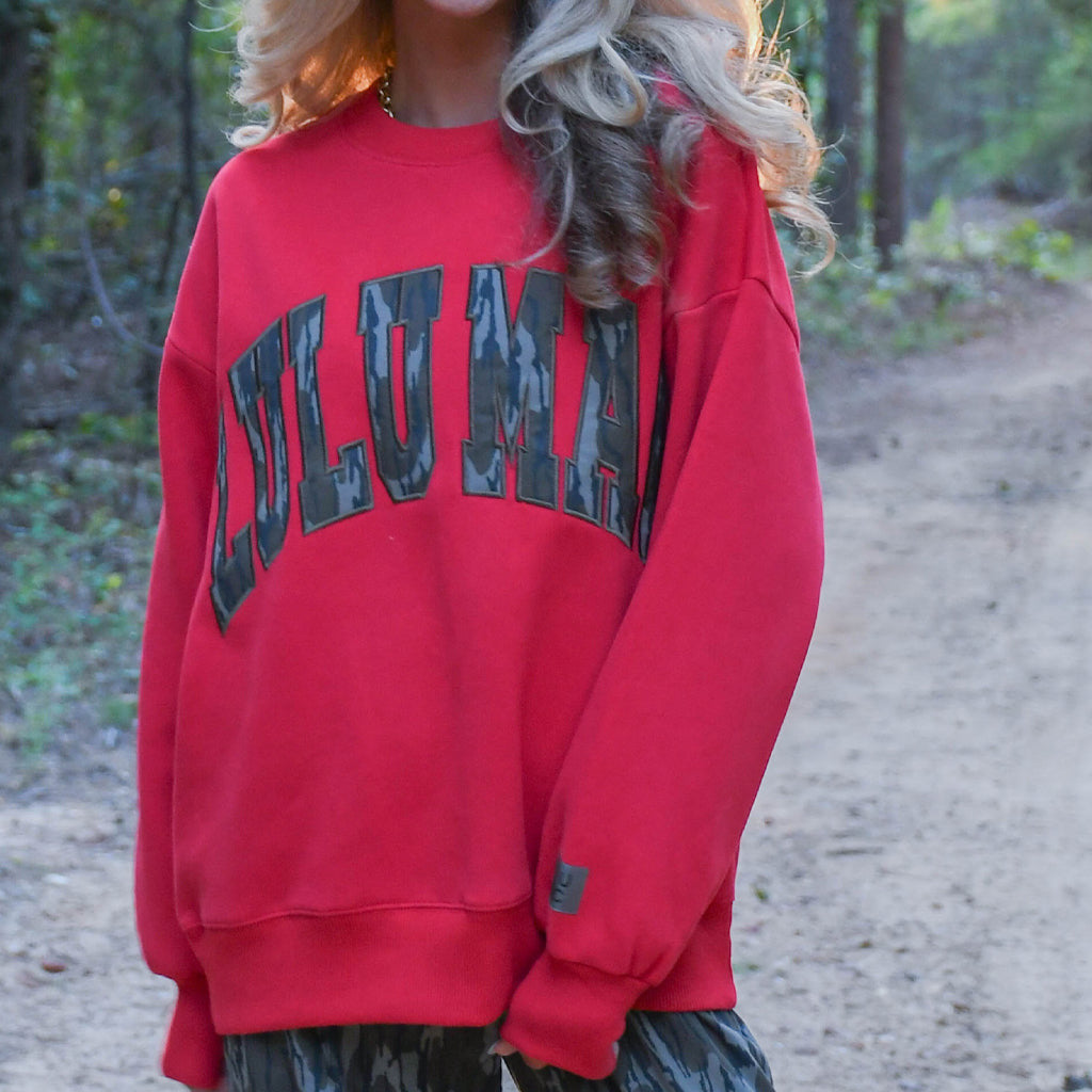 Lulu Mac x Mossy Oak Crewneck