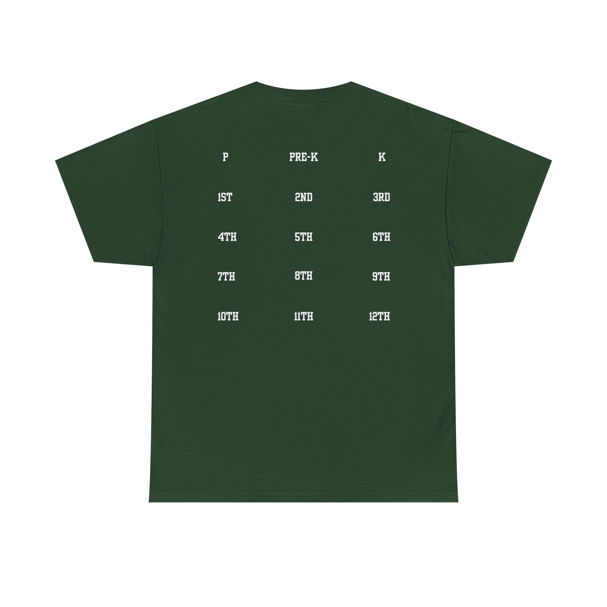 Class of 2039 Tee — Graduation Milestone Shirt (Includes Grade Progression Back)