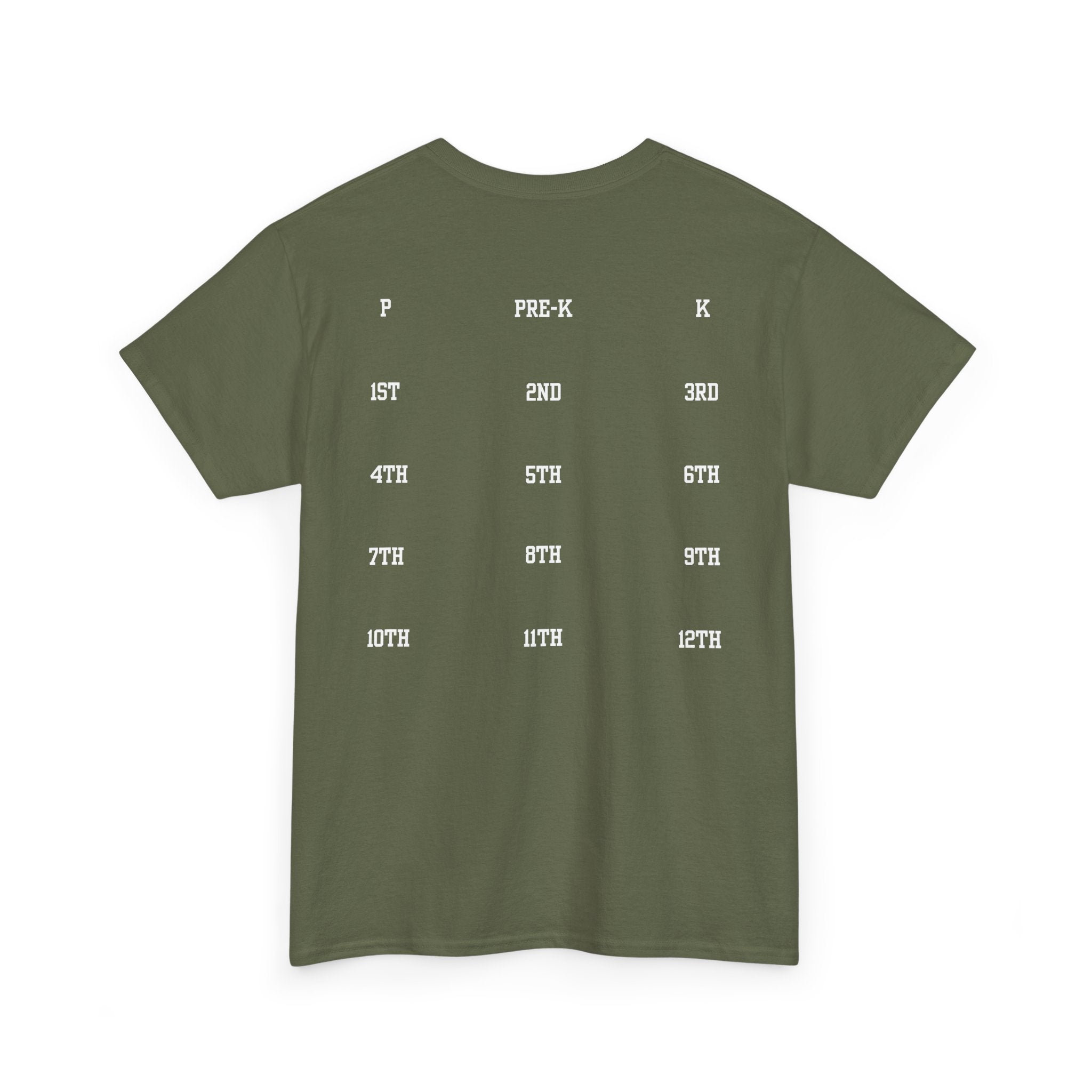 Class of 2039 Tee — Graduation Milestone Shirt (Includes Grade Progression Back)