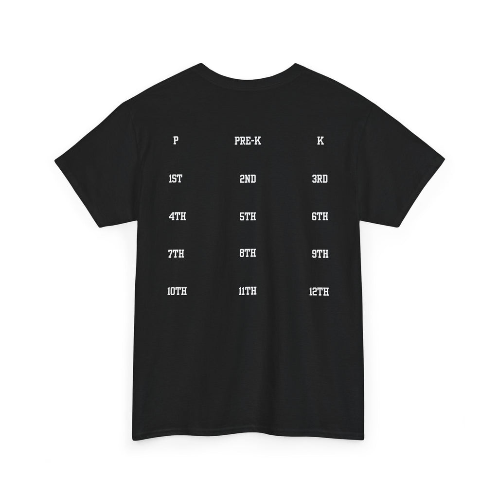 Class of 2039 Tee — Graduation Milestone Shirt (Includes Grade Progression Back)