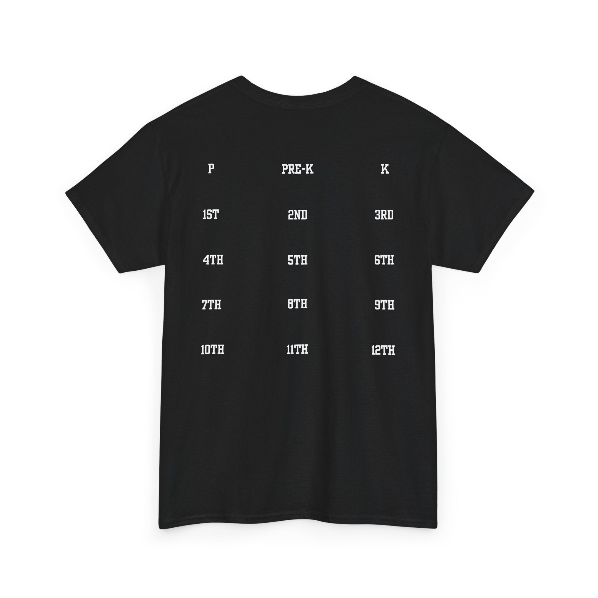 Class of 2039 Tee — Graduation Milestone Shirt (Includes Grade Progression Back)