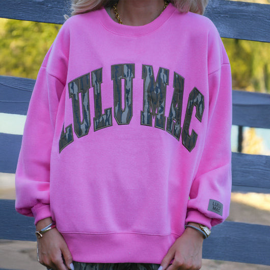 Lulu Mac x Mossy Oak Crewneck