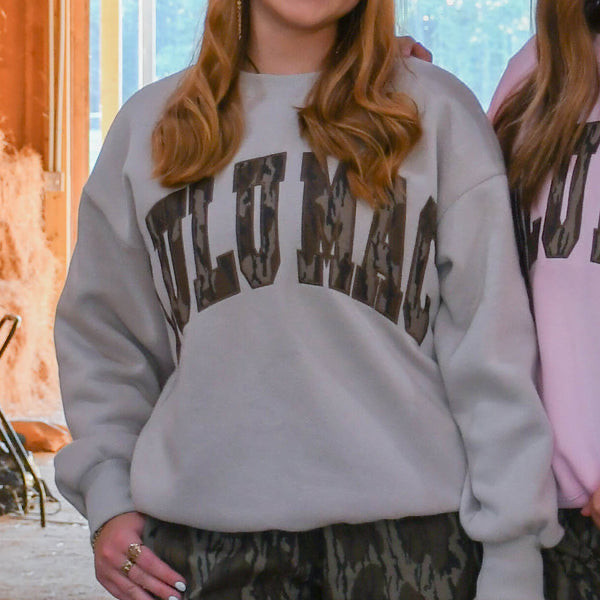 Lulu Mac x Mossy Oak Crewneck