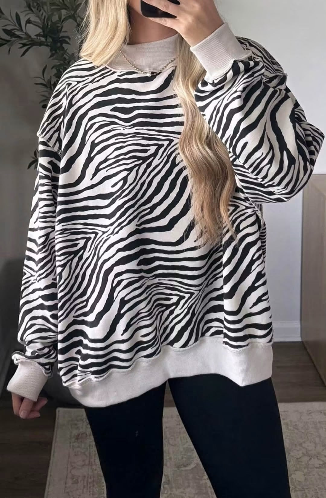 Zebra Mockneck