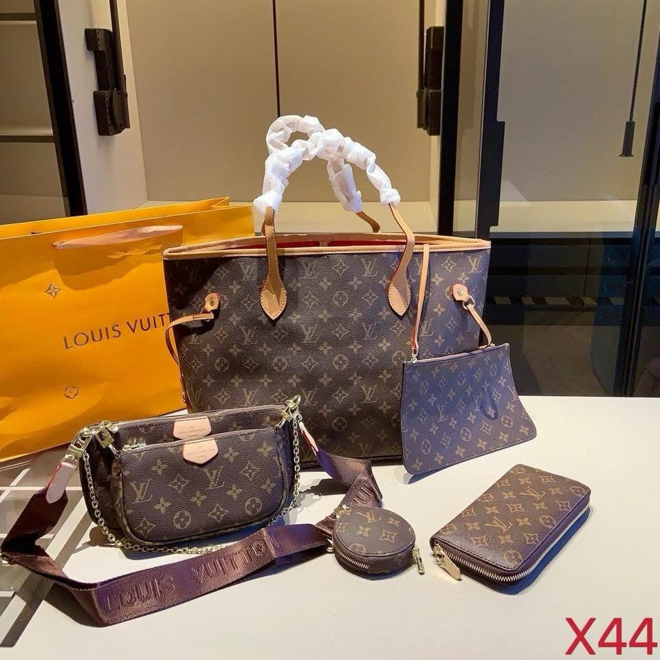 Luxe- brown monogram set