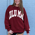Lulumac maroon / white puff