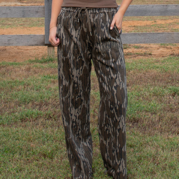 Mossy Oak Fleece Wide Pant Leg