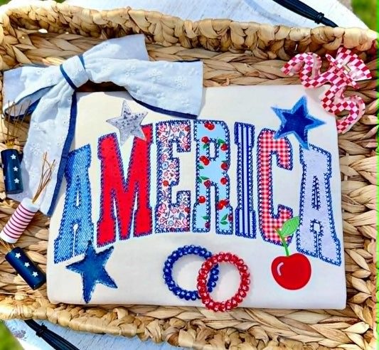 America Patchwork Tee