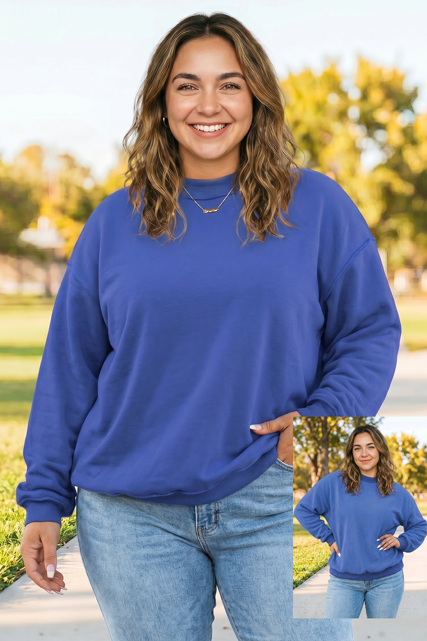 Light Grey Exposed Seam Detail Reversible Double Wear Plus Size Sweatshirt