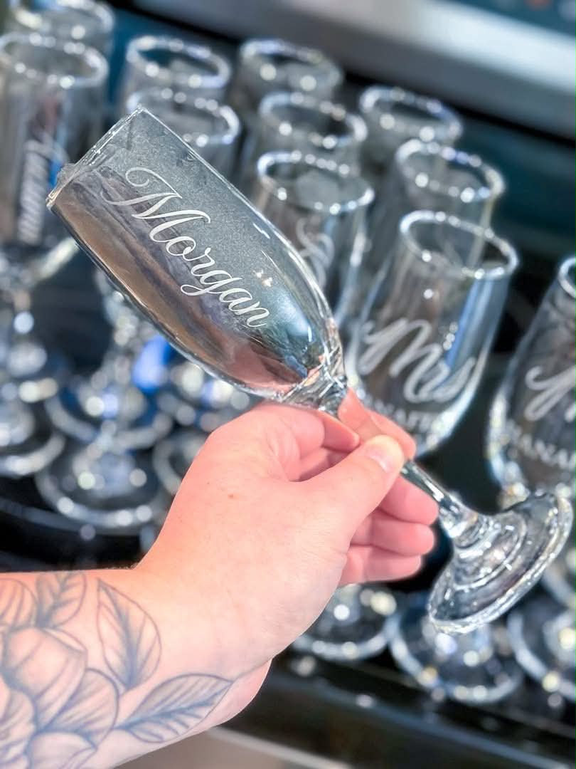 Personalized Champagne Glasses
